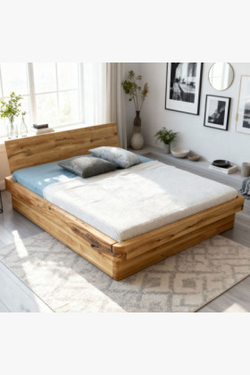 Massivholz Ehebett Anika 180x200 cm Eiche Natur